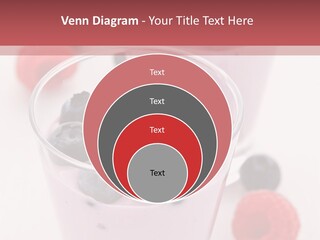 Glass Sweet Fruit Yogurt PowerPoint Template