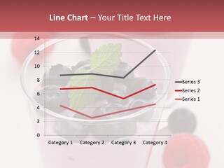 Glass Sweet Fruit Yogurt PowerPoint Template