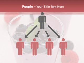 Glass Sweet Fruit Yogurt PowerPoint Template