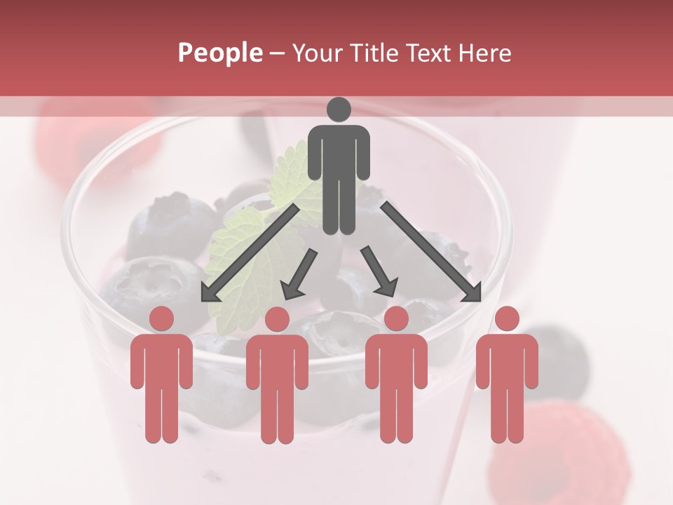 Glass Sweet Fruit Yogurt PowerPoint Template