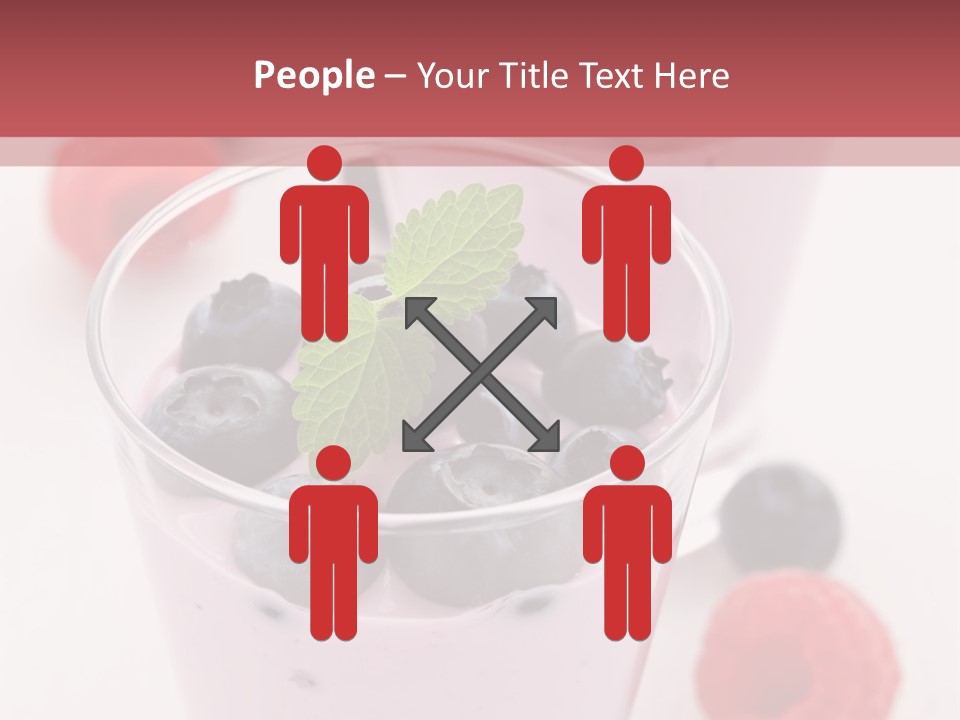 Glass Sweet Fruit Yogurt PowerPoint Template
