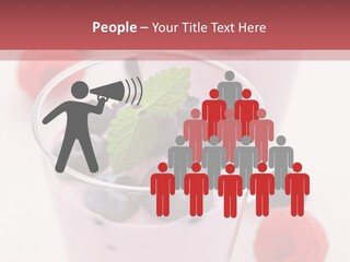 Glass Sweet Fruit Yogurt PowerPoint Template