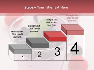 Glass Sweet Fruit Yogurt PowerPoint Template