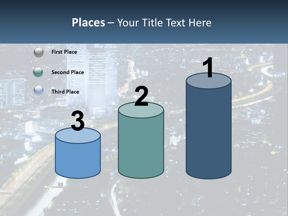 Clear Sky City Skyscraper PowerPoint Template