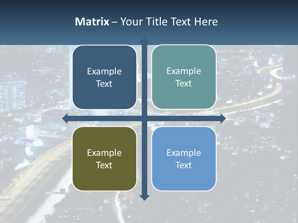 Clear Sky City Skyscraper PowerPoint Template