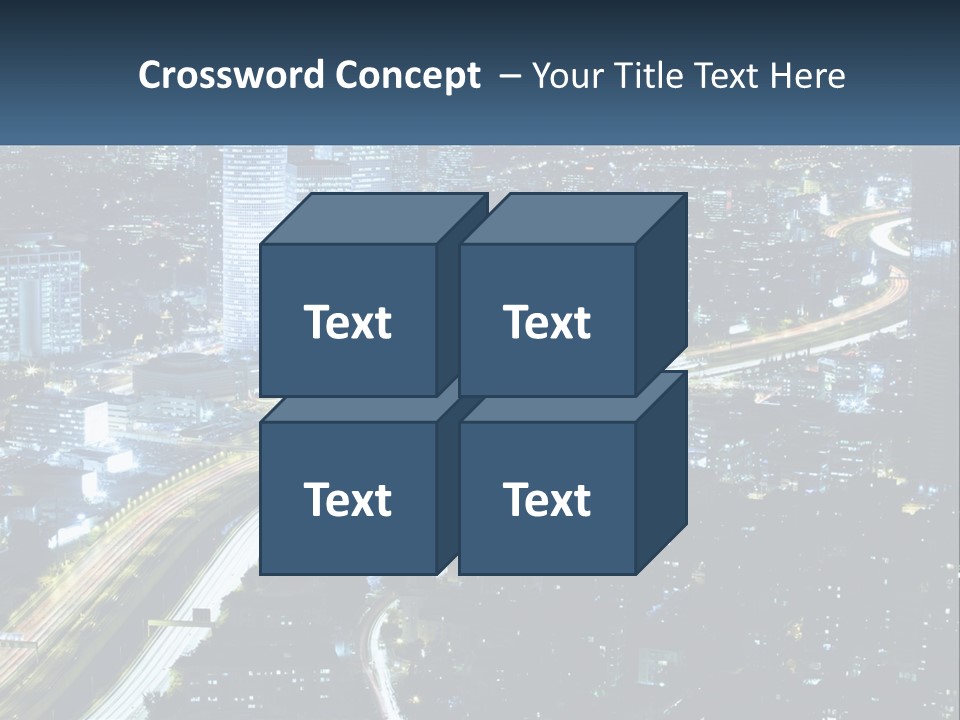 Clear Sky City Skyscraper PowerPoint Template