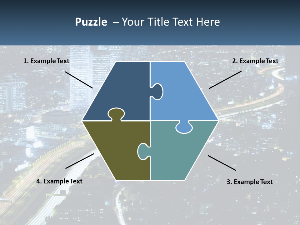 Clear Sky City Skyscraper PowerPoint Template