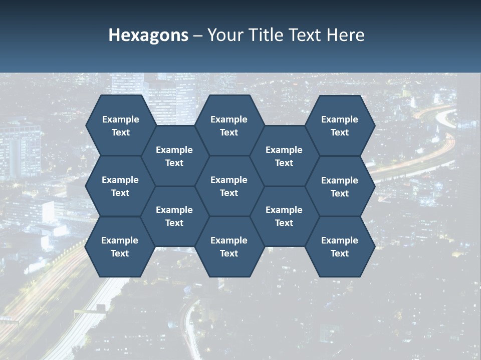 Clear Sky City Skyscraper PowerPoint Template