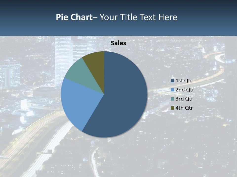 Clear Sky City Skyscraper PowerPoint Template
