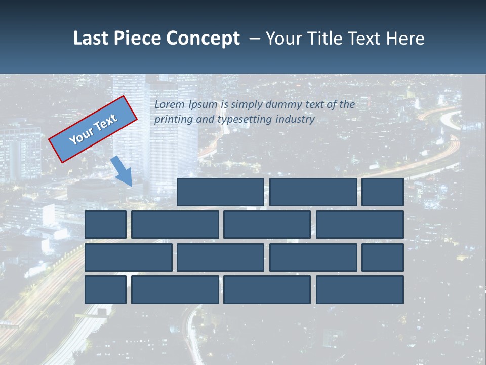 Clear Sky City Skyscraper PowerPoint Template