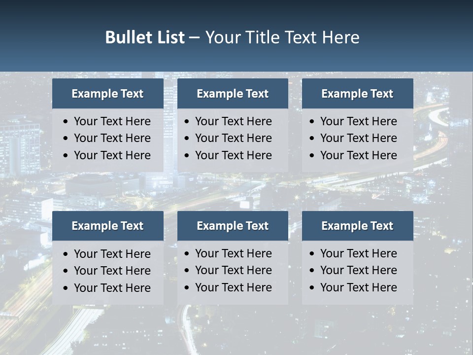Clear Sky City Skyscraper PowerPoint Template