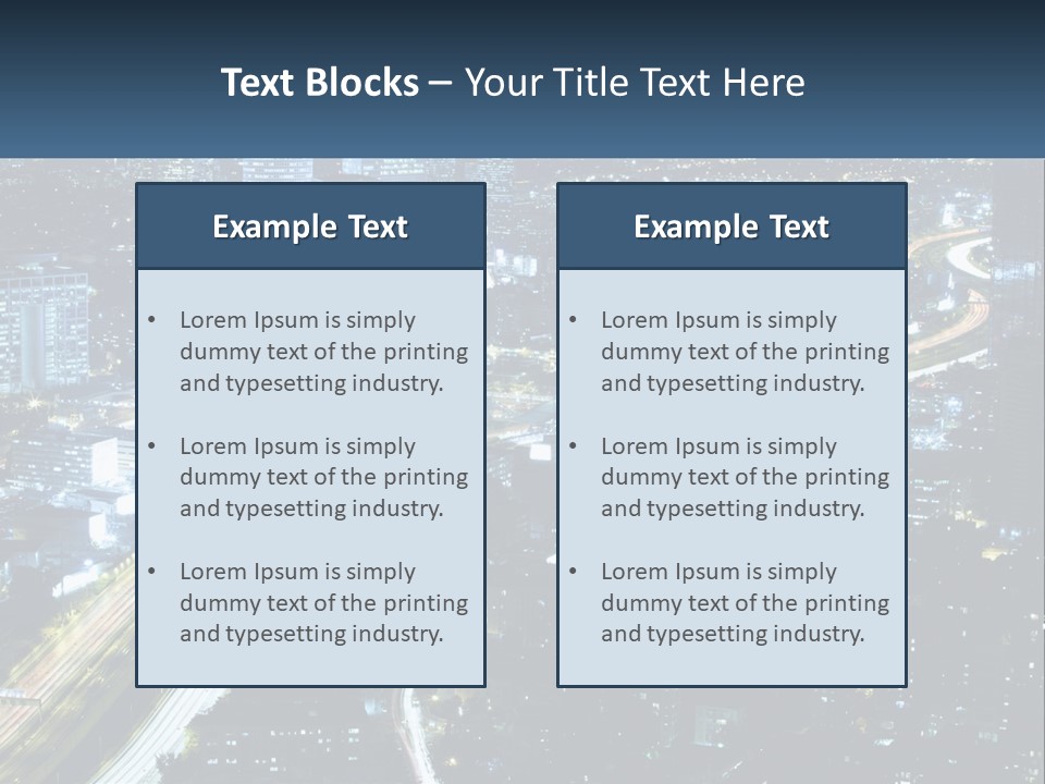 Clear Sky City Skyscraper PowerPoint Template