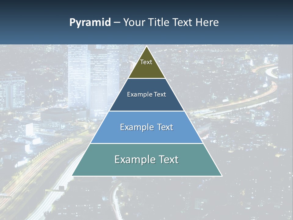 Clear Sky City Skyscraper PowerPoint Template