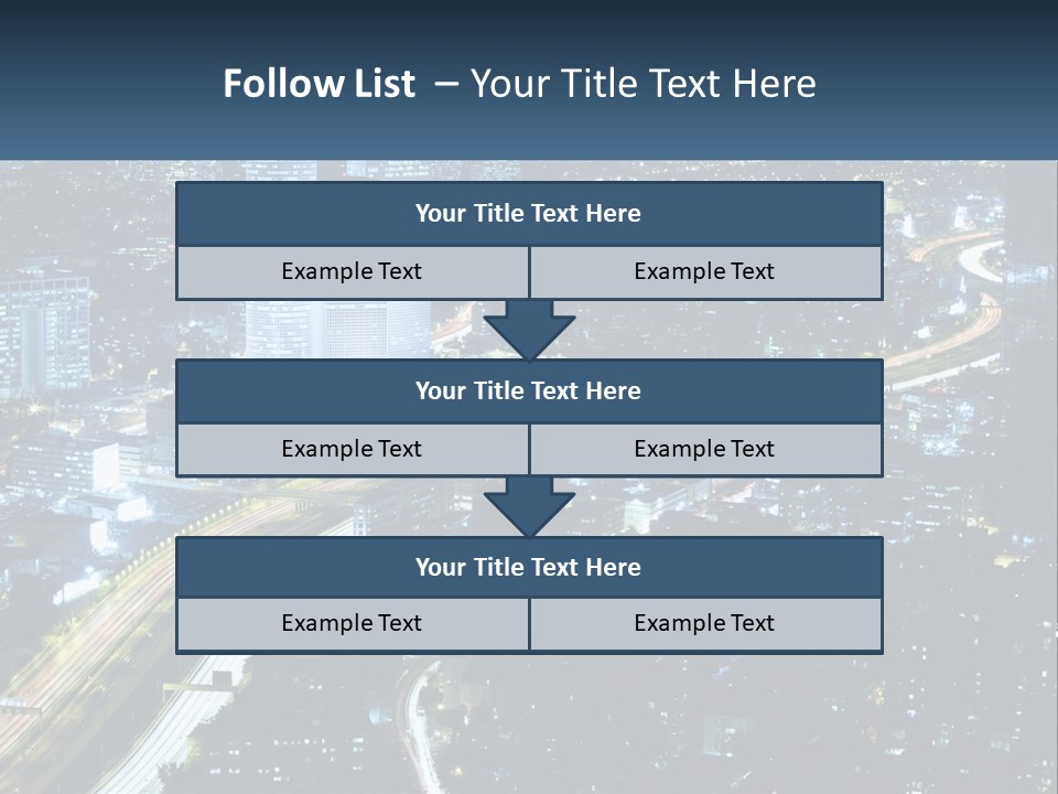 Clear Sky City Skyscraper PowerPoint Template