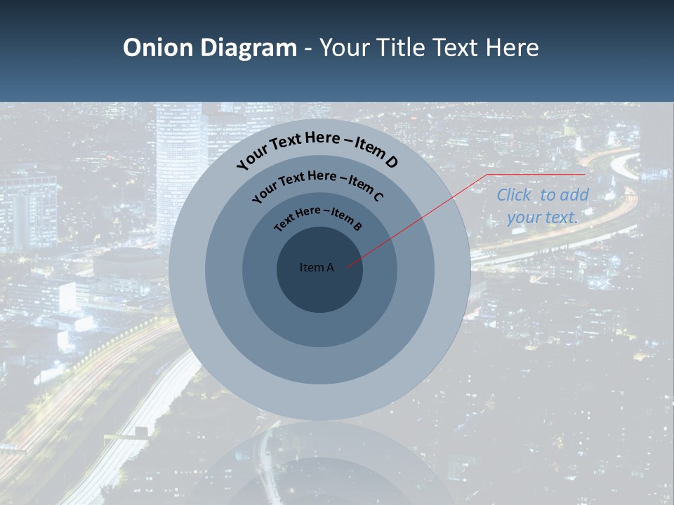 Clear Sky City Skyscraper PowerPoint Template