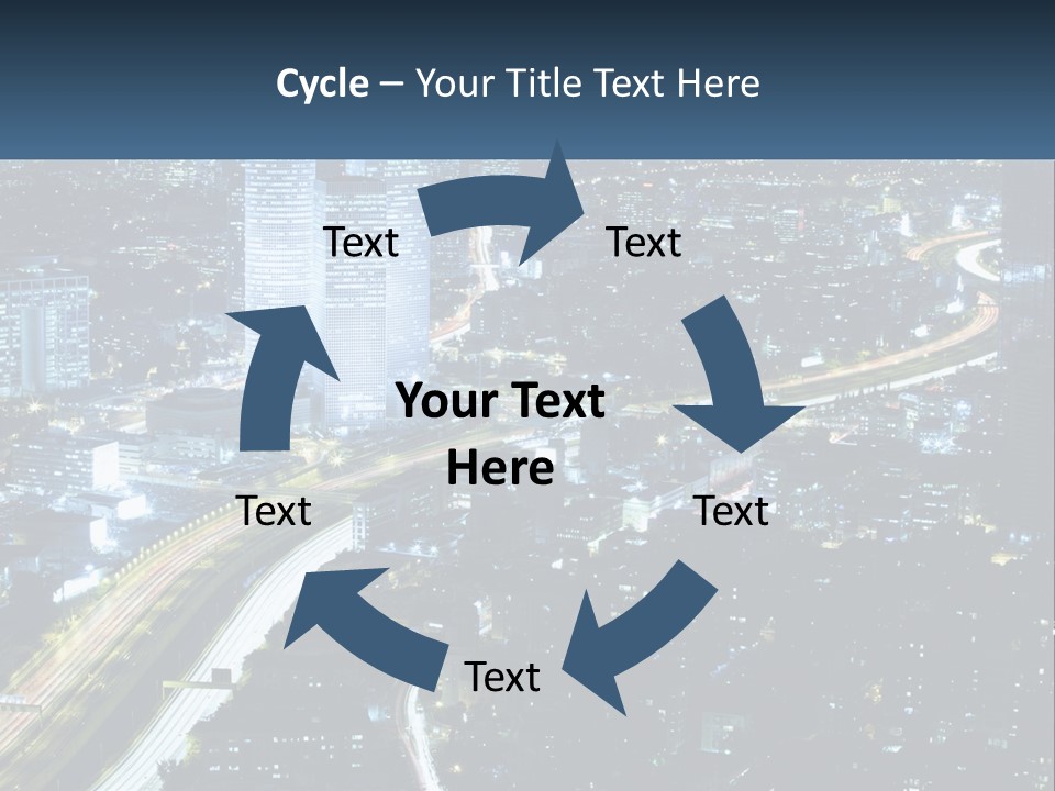Clear Sky City Skyscraper PowerPoint Template
