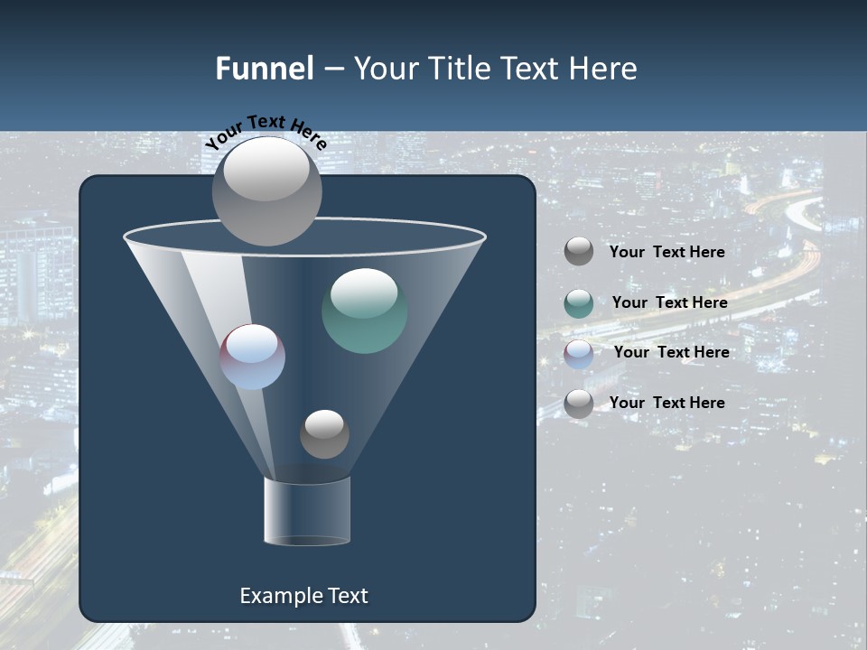 Clear Sky City Skyscraper PowerPoint Template