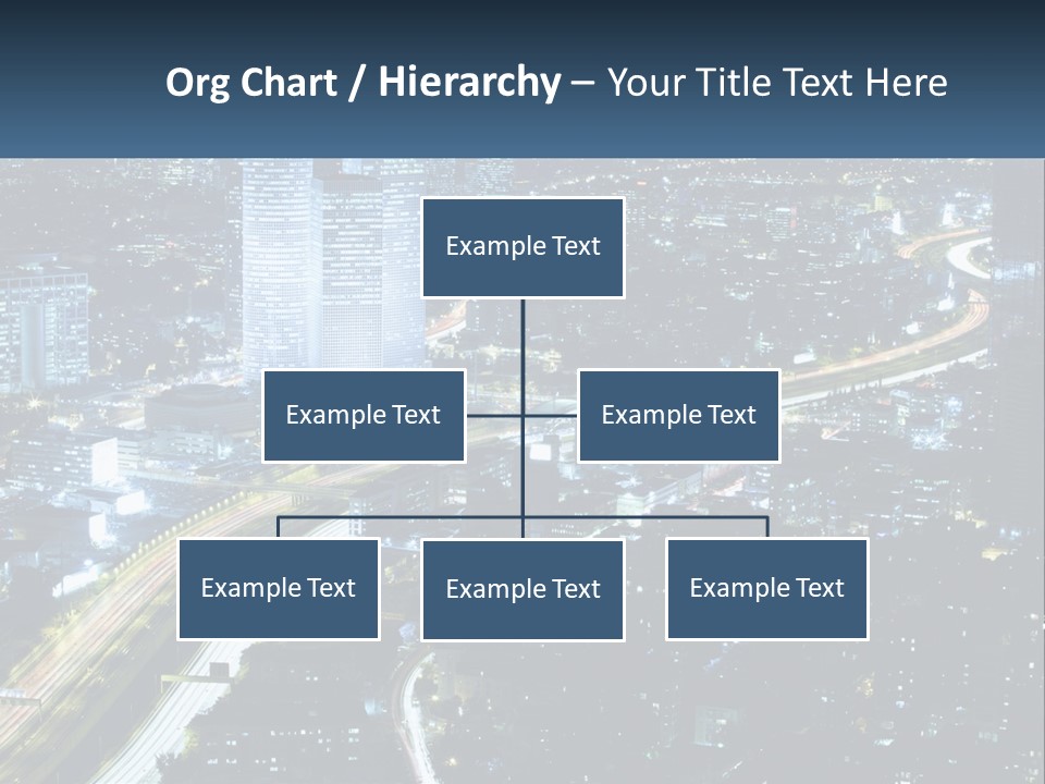 Clear Sky City Skyscraper PowerPoint Template