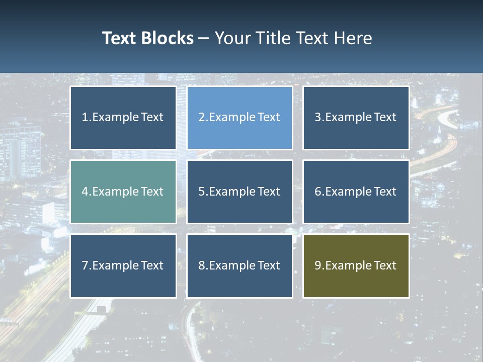 Clear Sky City Skyscraper PowerPoint Template