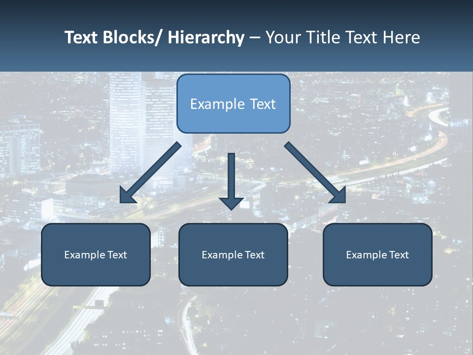 Clear Sky City Skyscraper PowerPoint Template