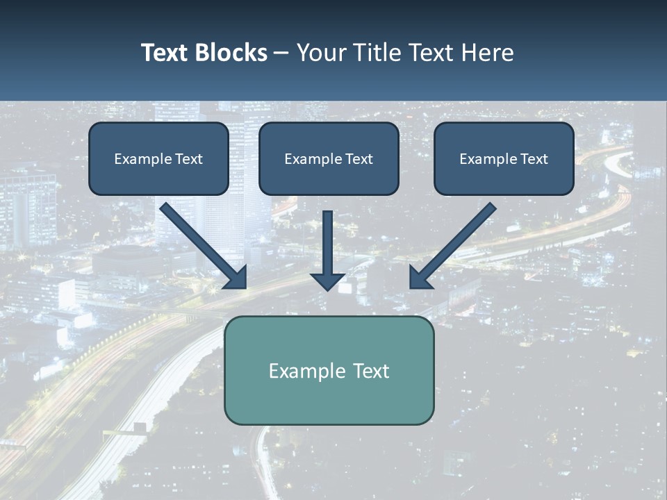 Clear Sky City Skyscraper PowerPoint Template
