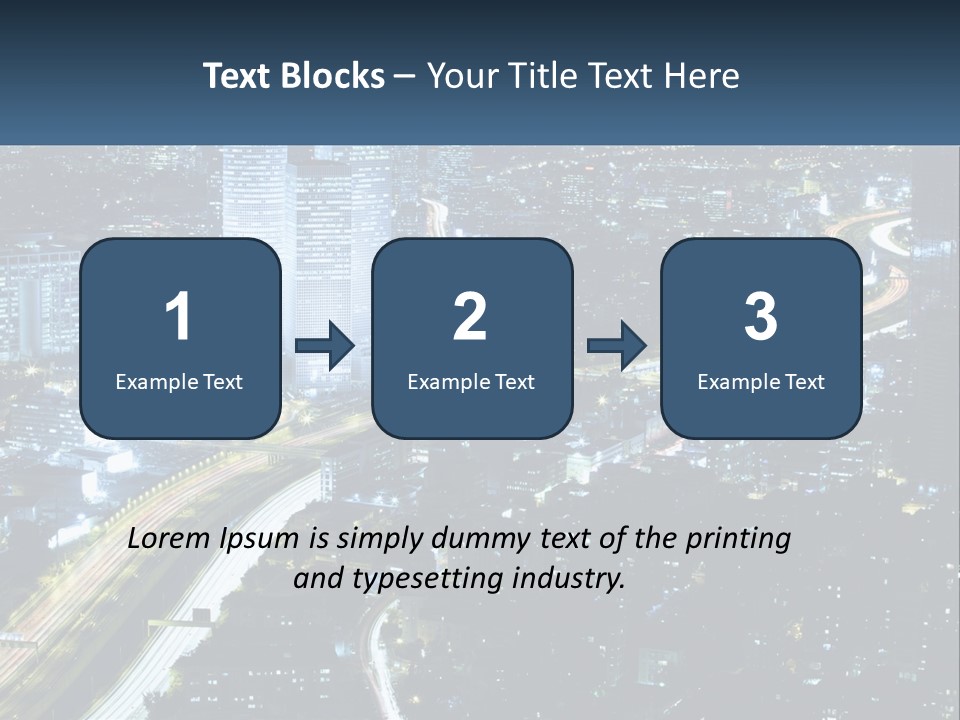 Clear Sky City Skyscraper PowerPoint Template