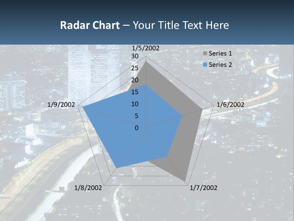Clear Sky City Skyscraper PowerPoint Template