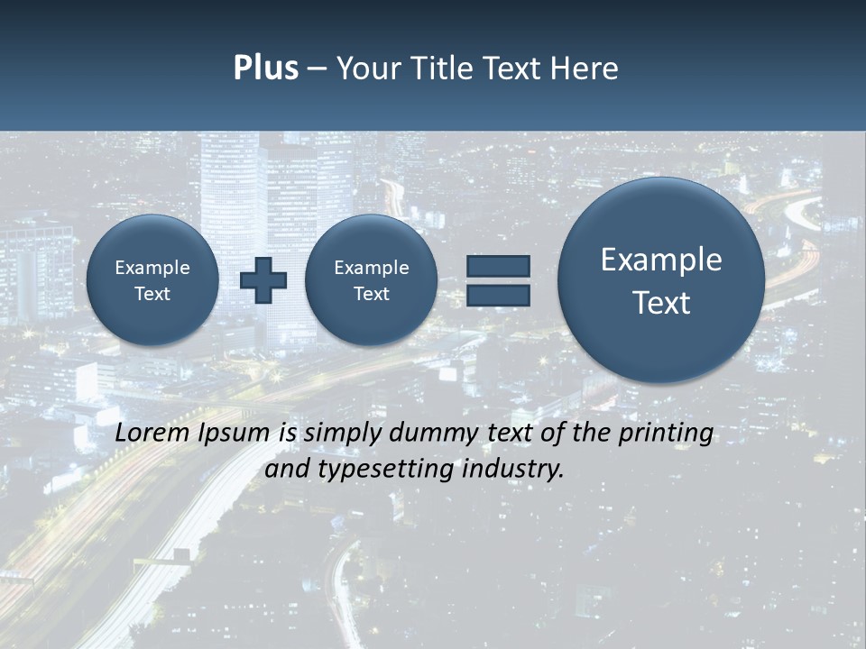 Clear Sky City Skyscraper PowerPoint Template