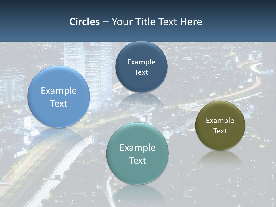 Clear Sky City Skyscraper PowerPoint Template