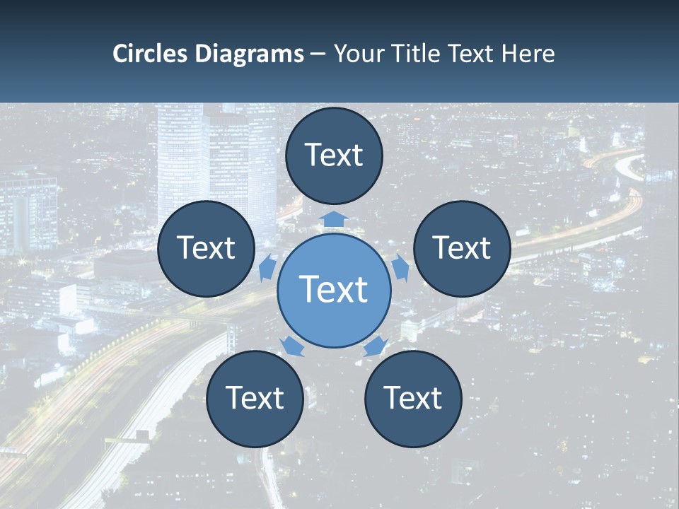 Clear Sky City Skyscraper PowerPoint Template