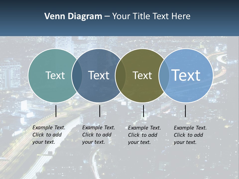 Clear Sky City Skyscraper PowerPoint Template