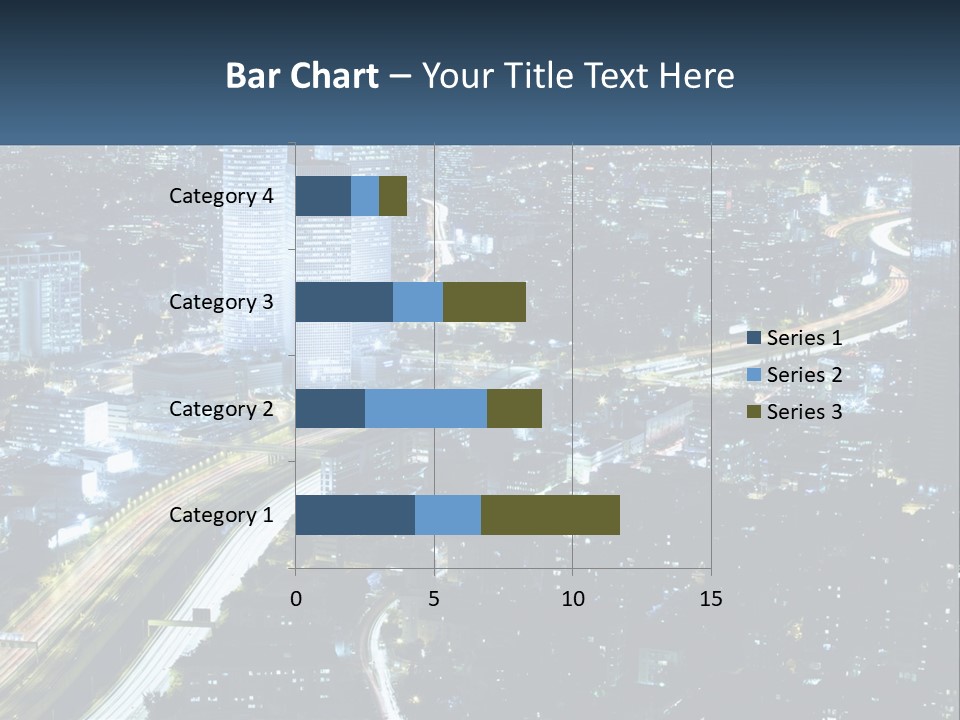 Clear Sky City Skyscraper PowerPoint Template