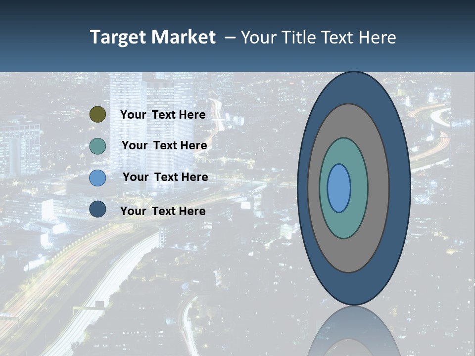 Clear Sky City Skyscraper PowerPoint Template