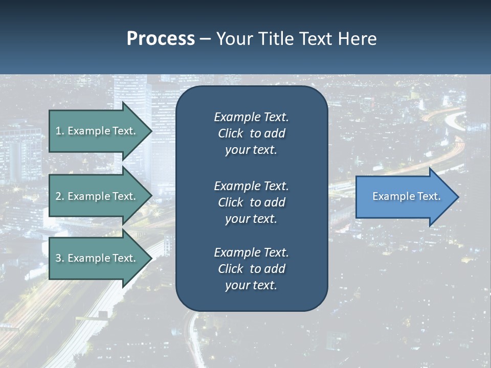 Clear Sky City Skyscraper PowerPoint Template
