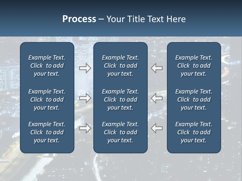 Clear Sky City Skyscraper PowerPoint Template