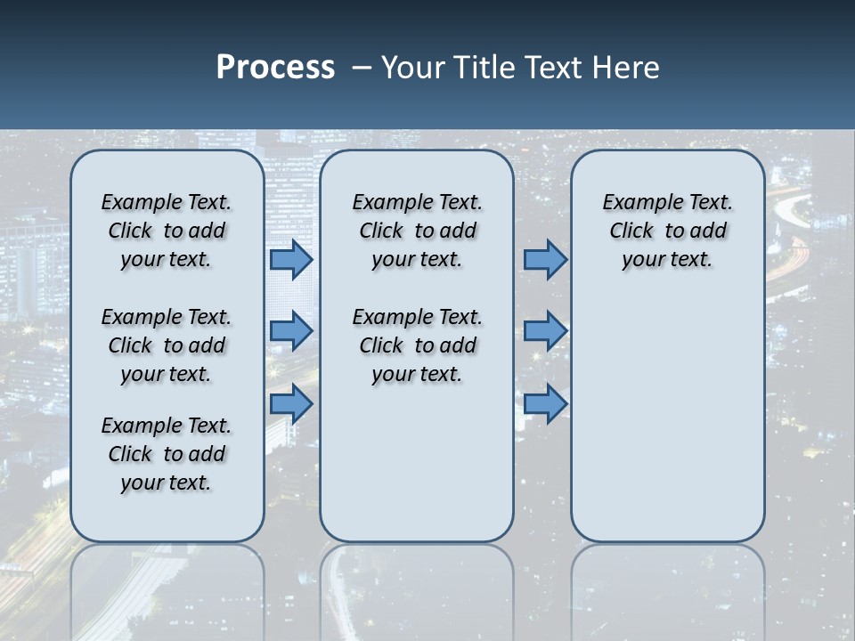 Clear Sky City Skyscraper PowerPoint Template