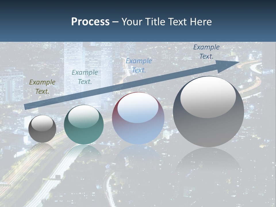 Clear Sky City Skyscraper PowerPoint Template