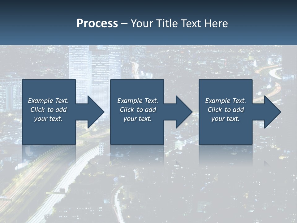 Clear Sky City Skyscraper PowerPoint Template