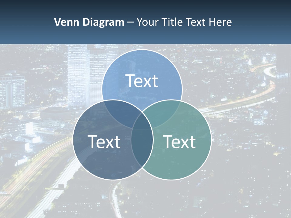 Clear Sky City Skyscraper PowerPoint Template
