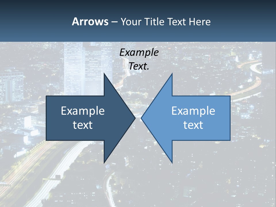 Clear Sky City Skyscraper PowerPoint Template