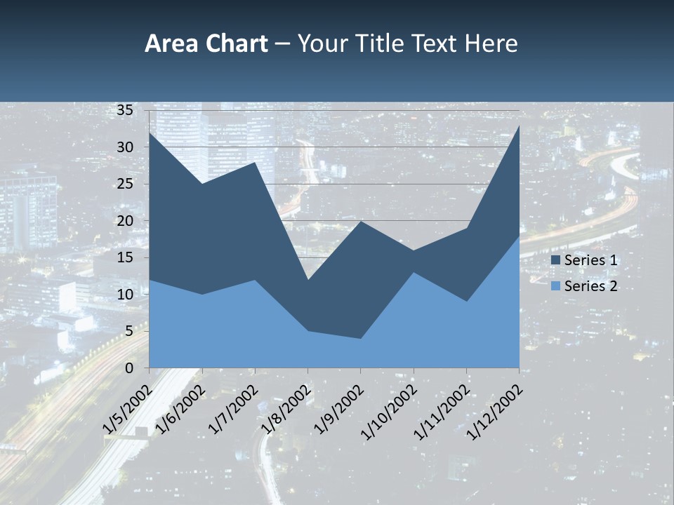 Clear Sky City Skyscraper PowerPoint Template