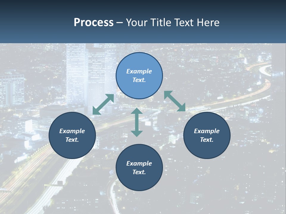Clear Sky City Skyscraper PowerPoint Template