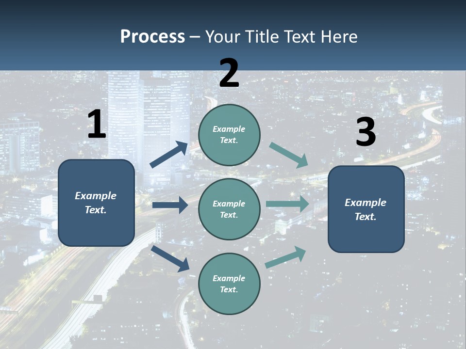 Clear Sky City Skyscraper PowerPoint Template