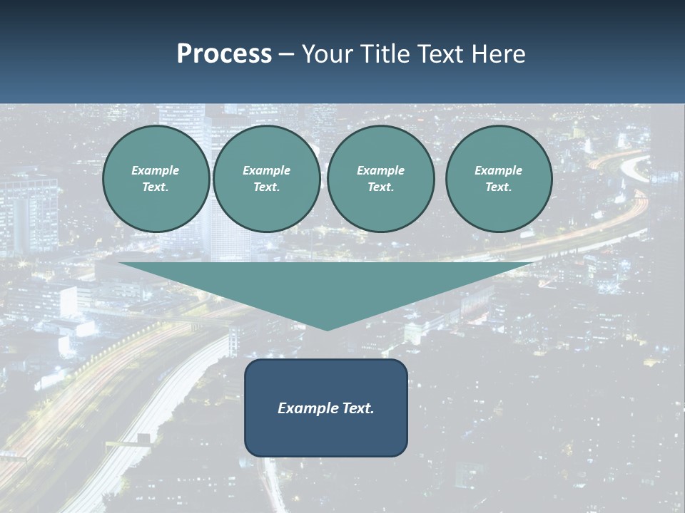 Clear Sky City Skyscraper PowerPoint Template