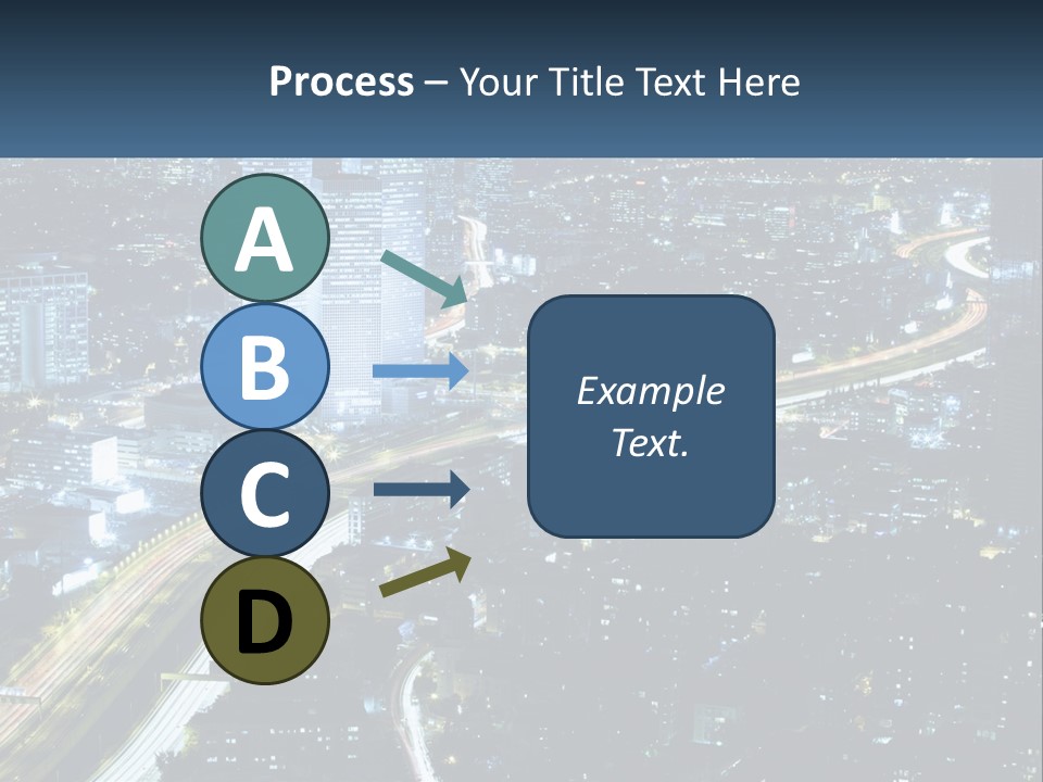 Clear Sky City Skyscraper PowerPoint Template