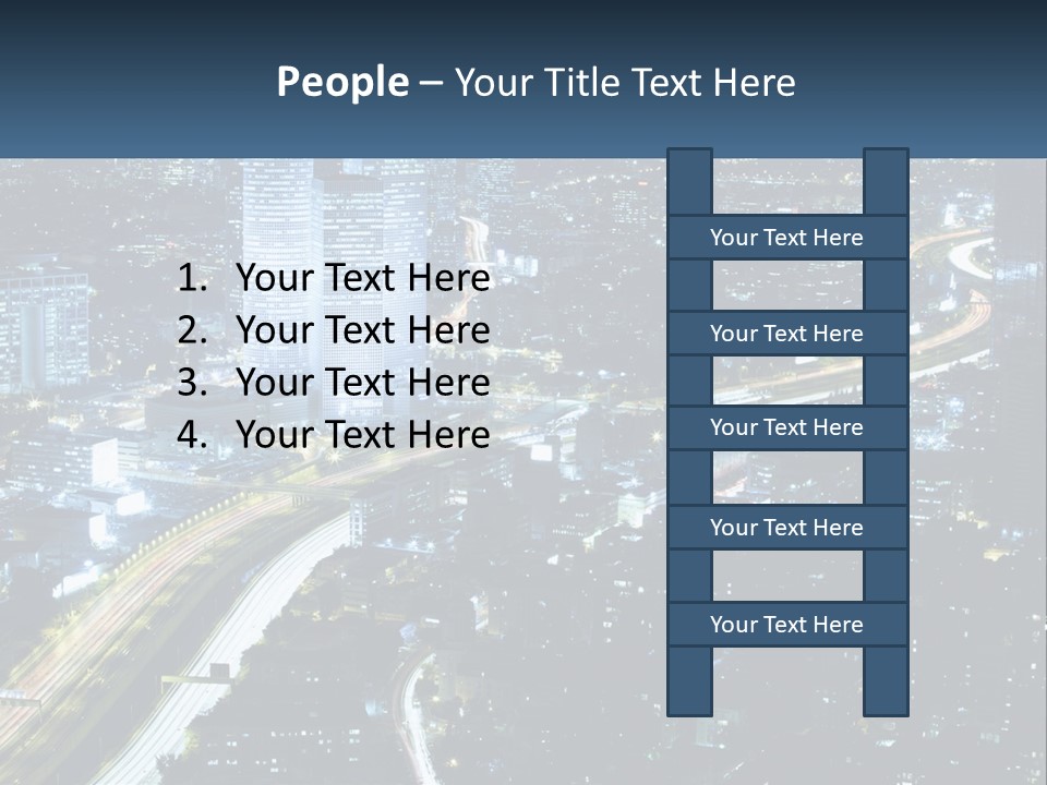 Clear Sky City Skyscraper PowerPoint Template