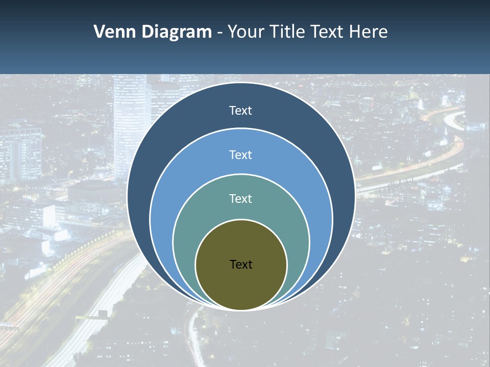 Clear Sky City Skyscraper PowerPoint Template