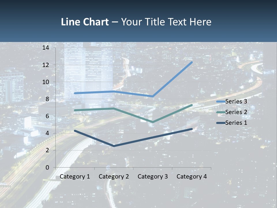 Clear Sky City Skyscraper PowerPoint Template