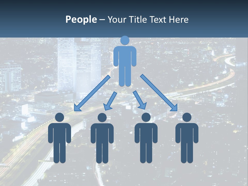 Clear Sky City Skyscraper PowerPoint Template