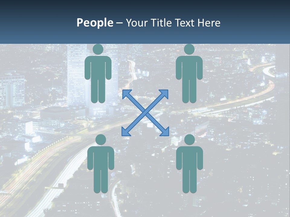Clear Sky City Skyscraper PowerPoint Template